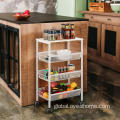 Wood Trash Can Three-Tier Basket Removable Multifunctional Cart Factory
